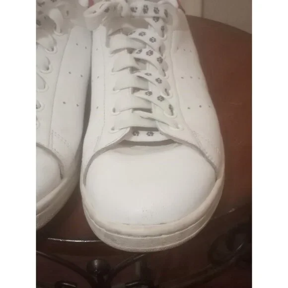Adidas Mens Stan Smith EF4334 White Red Casual Shoes Sneakers Size 10 - Picture 8 of 12